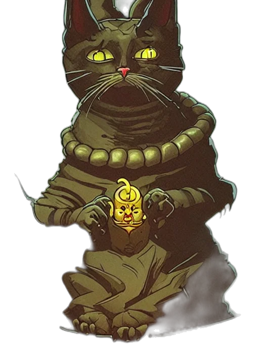 mask, staff, concept art, comic book art transparent PNG cut-out