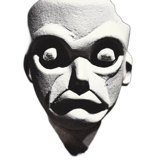 mask, face, creature, staff transparent PNG cut-out