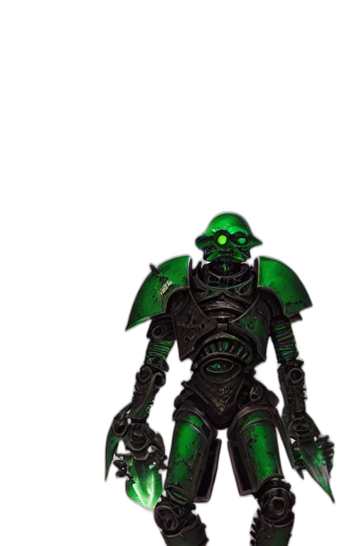 robot, staff, creature, mask, concept art, 3d render, fantasy art, pixel art transparent PNG cut-out