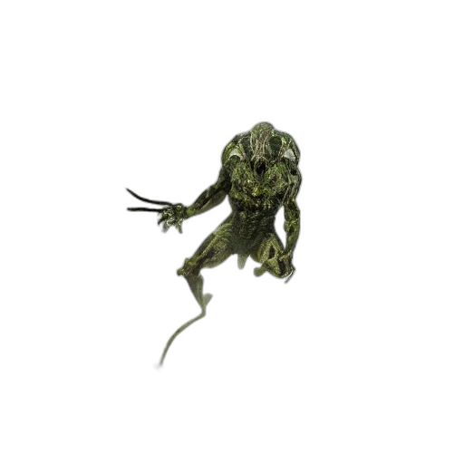 creature, dragon, mask, staff transparent PNG cut-out