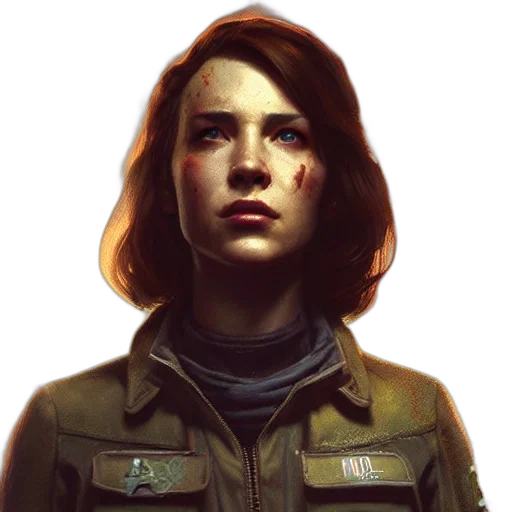 jacket, face, concept art, comic book art, photorealistic, cyberpunk, green, golden transparent PNG cut-out