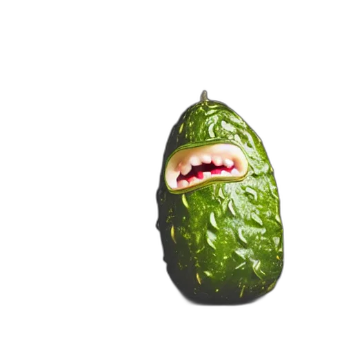 food, animal, creature, face, photorealistic, 3d render, concept art, pixel art transparent PNG cut-out