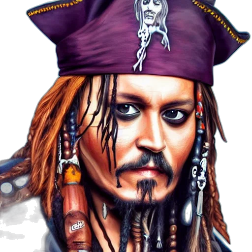 face, staff, hat, photorealistic, fantasy art, comic book art, concept art, portrait transparent PNG cut-out