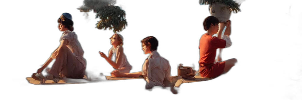 concept art, photorealistic, oil painting, 3d render transparent PNG cut-out