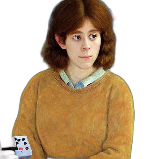 robot, face, dress, hair, photorealistic, concept art, pixel art, cartoon transparent PNG cut-out