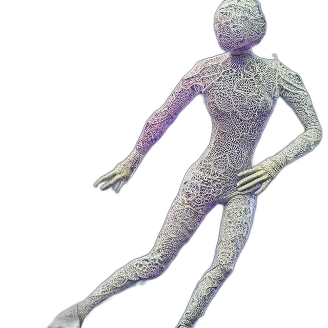robot, jewelry, staff, creature transparent PNG cut-out