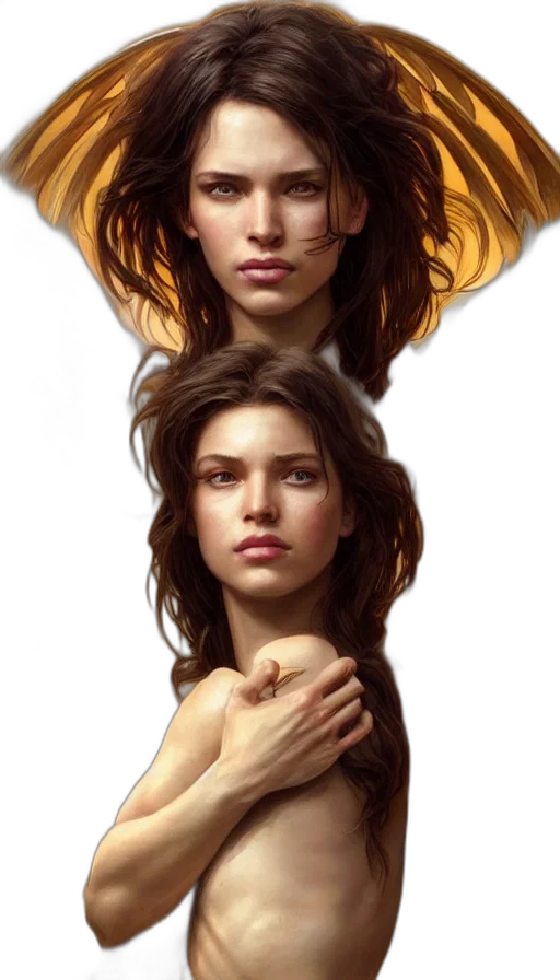 hair, face, crown, jewelry transparent PNG cut-out