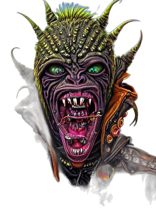 creature, mask, face, staff, concept art, fantasy art, photorealistic, comic book art transparent PNG cut-out