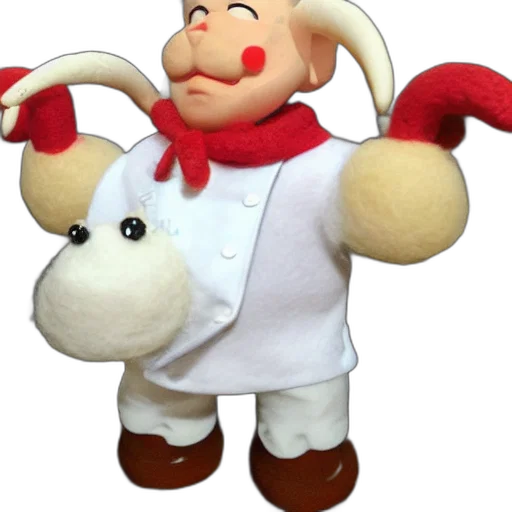 animal, staff, food, creature, 3d render, concept art, chef, gordon transparent PNG cut-out