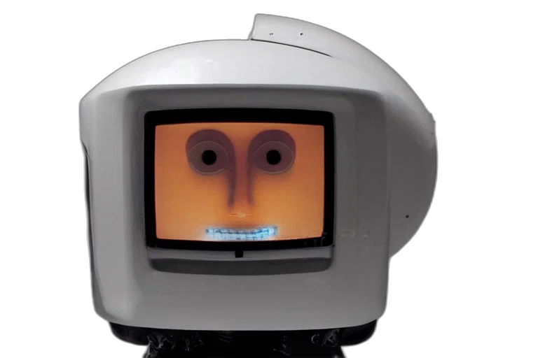 robot, face, mask, creature transparent PNG cut-out