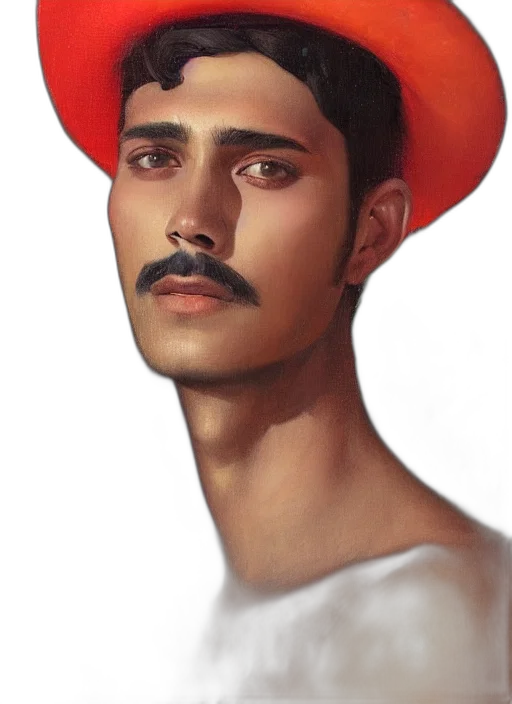 hat, face, mask, staff transparent PNG cut-out