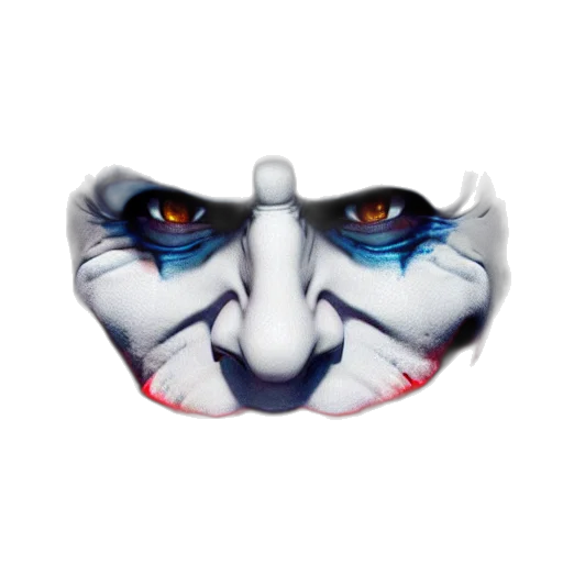 mask, face, 3d render, concept art transparent PNG cut-out