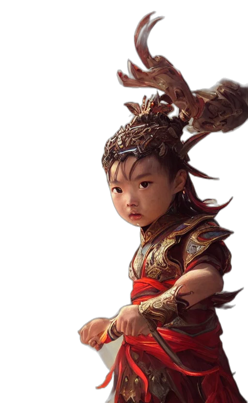 dragon, face, crown, weapon transparent PNG cut-out