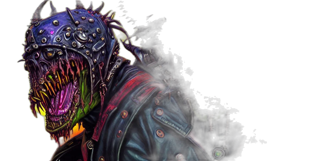 creature, concept art, fantasy art, photorealistic, portrait, apocalyptic, demonic, orcish transparent PNG cut-out