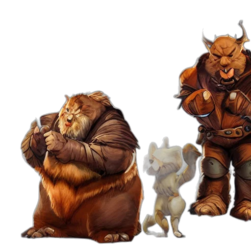 concept art, fantasy art, earth tones, fellowship transparent PNG cut-out