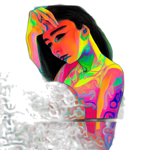 jewelry, face, mask, crown, vaporwave, pixel art, fantasy art, comic book art transparent PNG cut-out