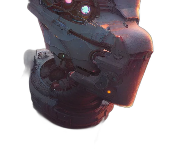 crown, weapon, robot, mask transparent PNG cut-out