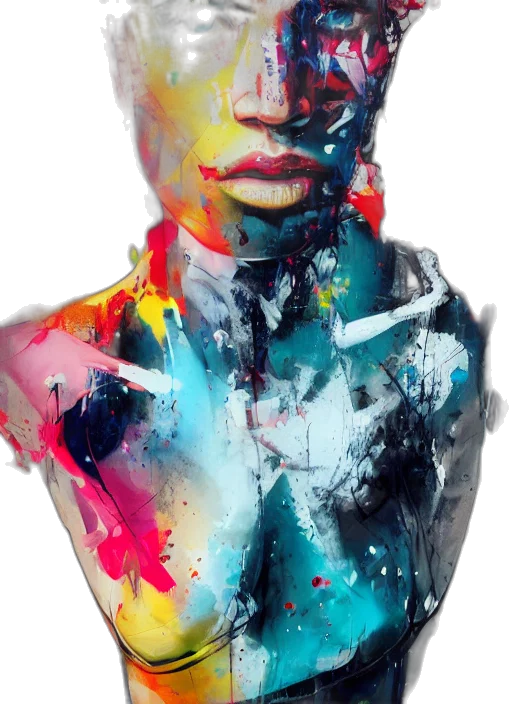 face, jacket, dress, mask transparent PNG cut-out