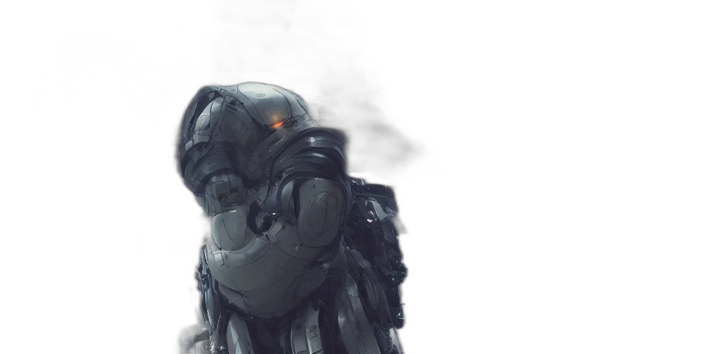 robot, face, mask, creature transparent PNG cut-out