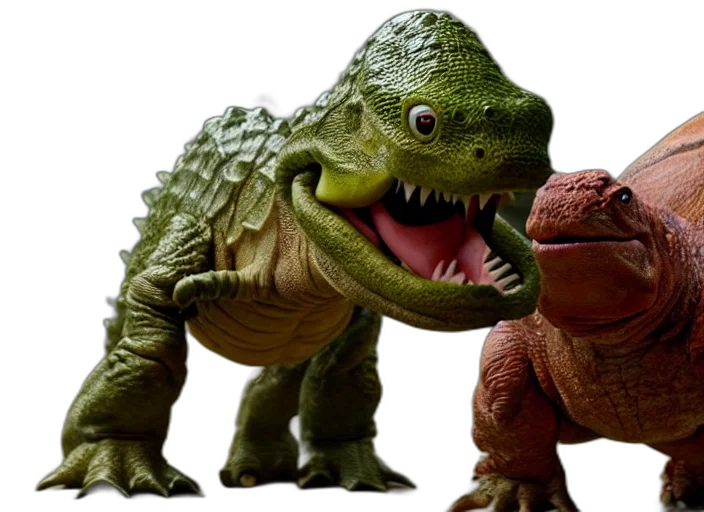 creature, animal, 3d render, concept art, photorealistic, film, still, yoshi transparent PNG cut-out