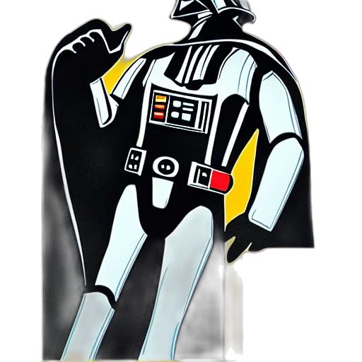 jacket, robot, concept art, monochrome, darth, vader, soviet, space transparent PNG cut-out
