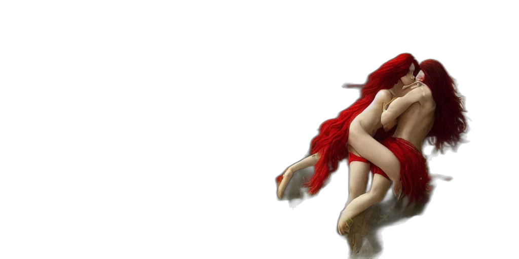 hair, dress, creature, concept art transparent PNG cut-out