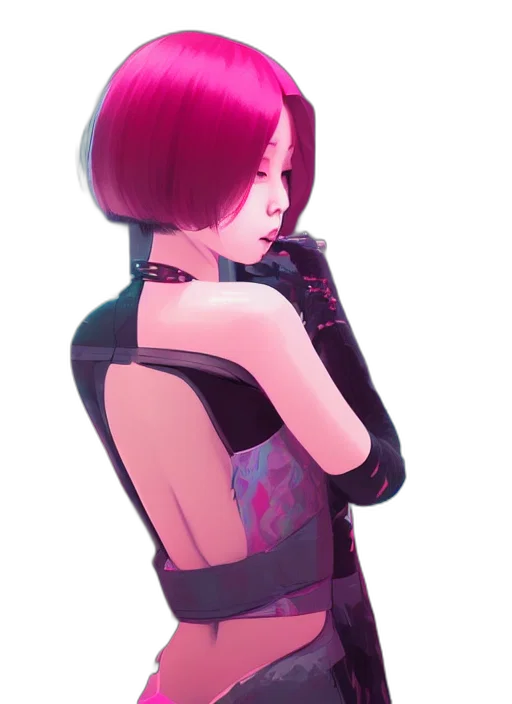 jacket, dress, staff, weapon transparent PNG cut-out