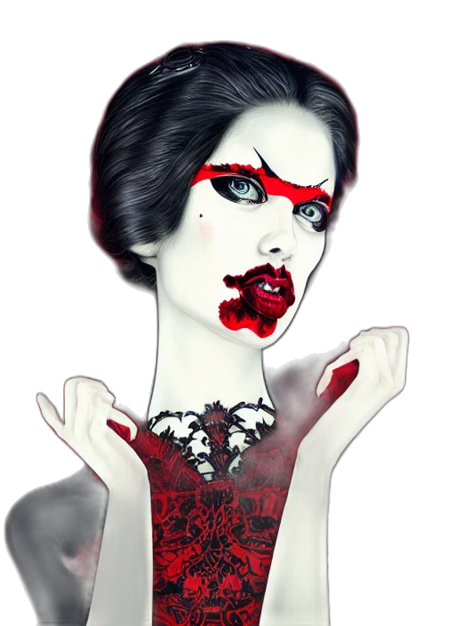 mask, jewelry, face, photorealistic, concept art, comic book art, fantasy art, red transparent PNG cut-out