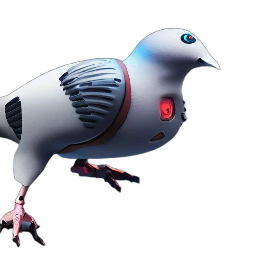 robot, animal, creature, weapon, 3d render, concept art, cartoon, fantasy art transparent PNG cut-out