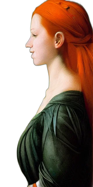 hair, face, crown, dress transparent PNG cut-out