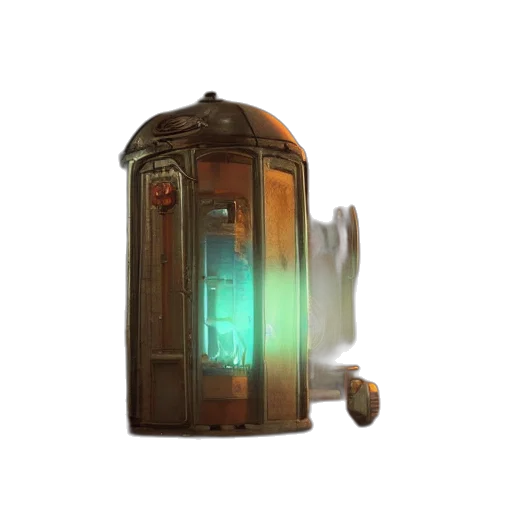 weapon, bottle, robot, staff, concept art, 3d render, pixel art, cyberpunk transparent PNG cut-out