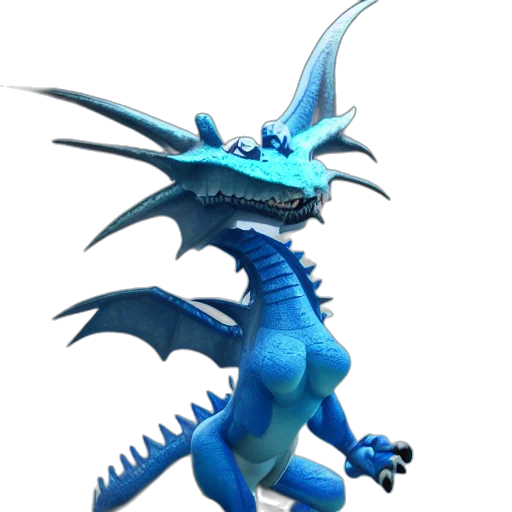 dragon, staff, creature, animal transparent PNG cut-out