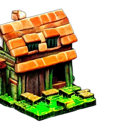 building, furniture, pixel art, 3d render, concept art, fantasy art, glass, bottle transparent PNG cut-out