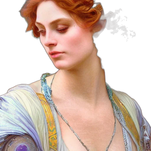 dress, jewelry, crown, face, photorealistic, fantasy art, oil painting, pixel art transparent PNG cut-out
