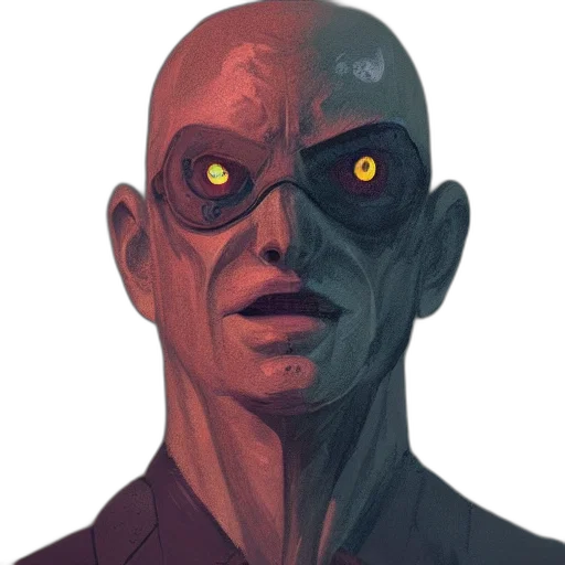 mask, face, creature, robot transparent PNG cut-out