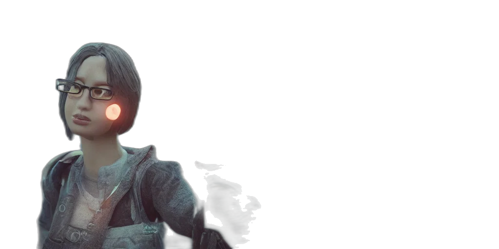 face, robot, mask, jacket, 3d render, photorealistic, concept art, pixel art transparent PNG cut-out