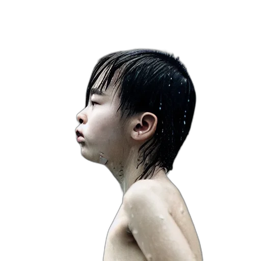 hair, face, creature, mask, photorealistic, concept art, 3d render, cyberpunk transparent PNG cut-out