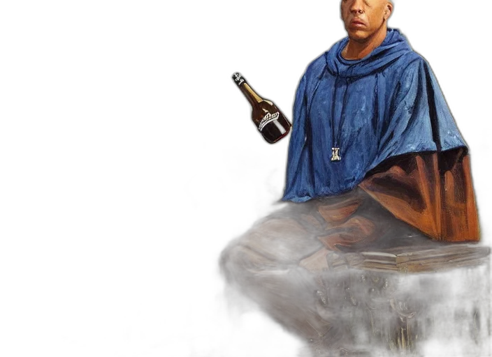 bottle, staff, photorealistic, concept art transparent PNG cut-out