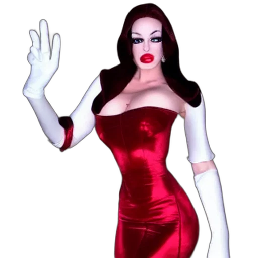 dress, 3d render, concept art, cartoon, comic book art, cat, cosplaying, jessica transparent PNG cut-out