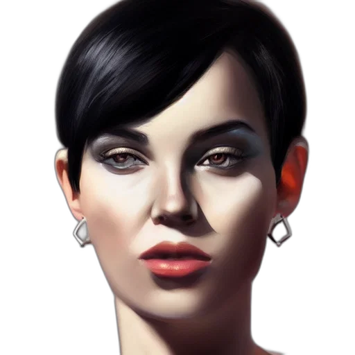 face, jewelry, staff, photorealistic transparent PNG cut-out