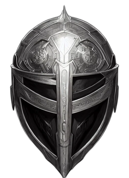 mask, sword, crown, face, fantasy art, concept art, comic book art, photorealistic transparent PNG cut-out