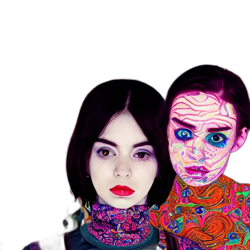 mask, face, cartoon, pixel art, photorealistic, comic book art, neon lights, neon transparent PNG cut-out
