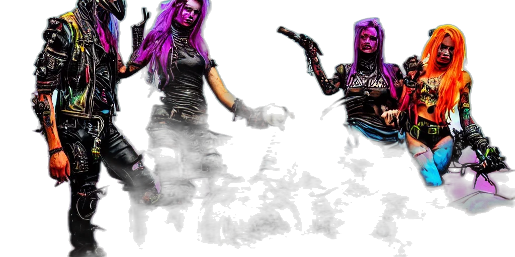 weapon, concept art, cyberpunk, comic book art transparent PNG cut-out