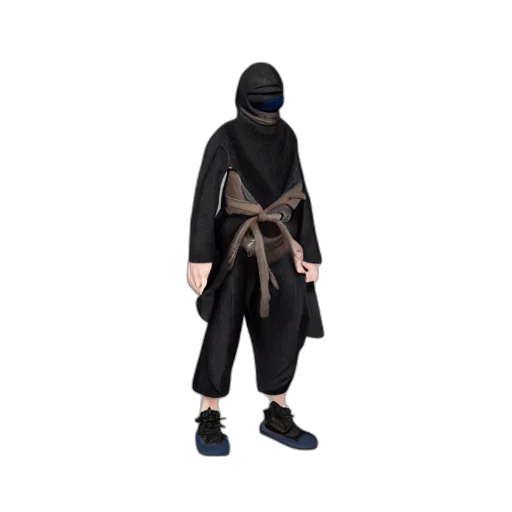 jacket, mask, weapon, dress transparent PNG cut-out
