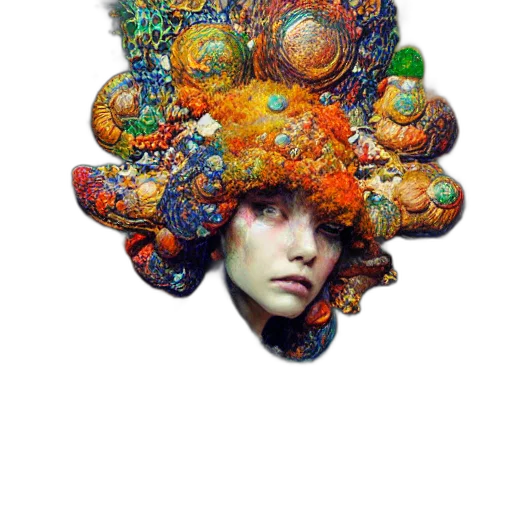 hat, crown, face, hair, photorealistic, concept art, fantasy art, watercolor transparent PNG cut-out