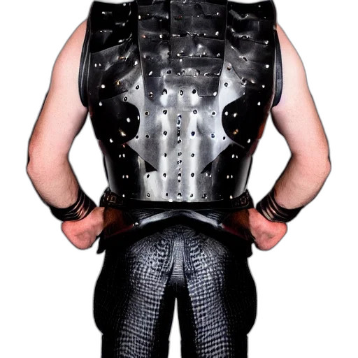 jacket, robot, 3d render, cyberpunk, concept art, man, clad, shining transparent PNG cut-out