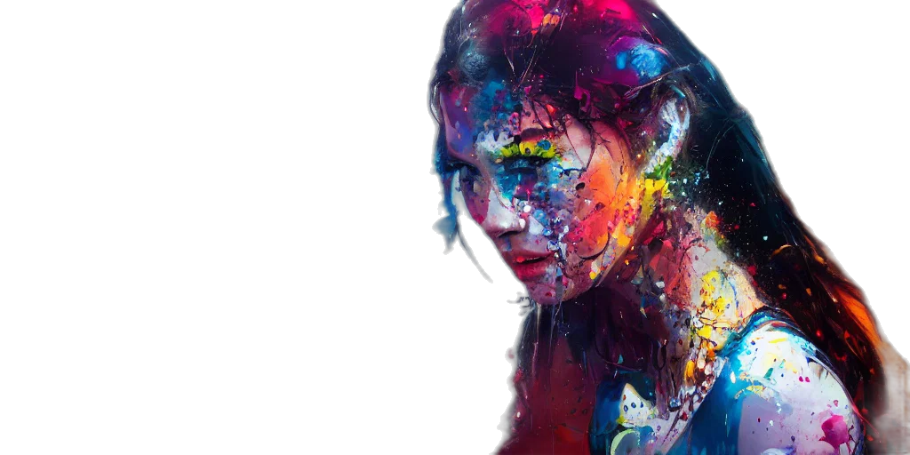 face, mask, dress, photorealistic transparent PNG cut-out