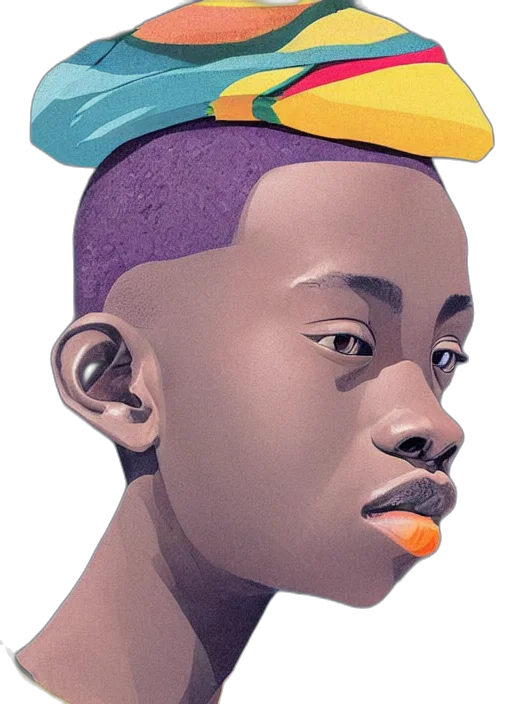 hat, face, crown, mask, concept art, photorealistic, watercolor, cartoon transparent PNG cut-out