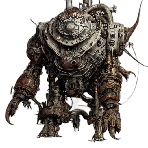 robot, weapon, staff, creature transparent PNG cut-out