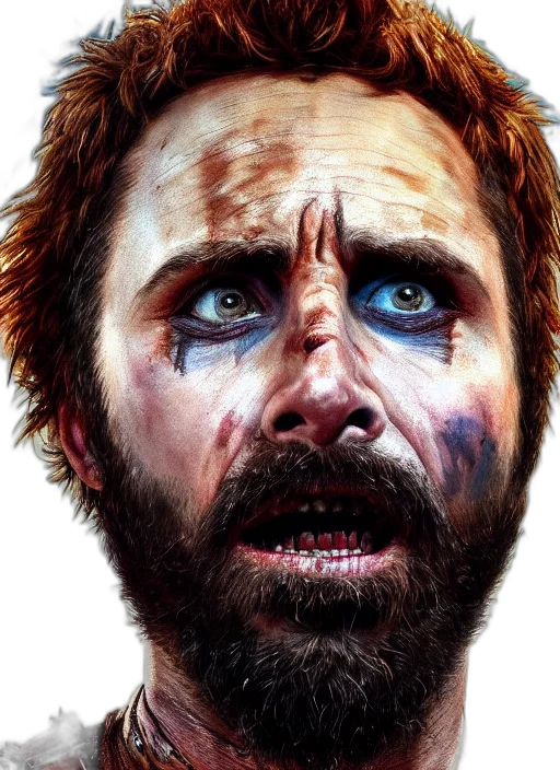 face, photorealistic, comic book art, watercolor, concept art, portrait, charlie, day transparent PNG cut-out